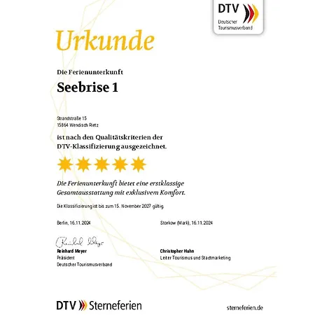 Apartment 5*ferienwohnung Seebrise 1 Wendisch Rietz
